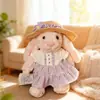Solo Ropa de Muñeca/Ropa Hecha a Mano para Muñeca Conejo Jc Bonnie, Pijama, Vestido Mismo Estilo del Pequeño Libro Rojo, Conjunto para Muñeca de 32cm, Lindo