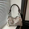 Bolso de mano grande de estilo chino para mujer, con bordado de estilo nacional, versátil para ir al trabajo, bolso de mano elegante y con estilo