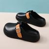 Zapatos de Plataforma Burkan para Mujer Verano Nuevo Antideslizantes Punta Cerrada Resistentes al Desgaste Hebilla Exterior EVA No Huelen Mal Calzado para Acampar