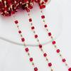 Cadena de retención de color DIY, serie roja, variedad de horquillas con borlas, ropa antigua, accesorios exóticos, cadena suelta.