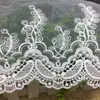 19 cm de largura de seda de leite Oco corte malha bordado r borda macia acessórios roupas roupas infantis brinquedo laço decorativo