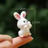 Festival do Meio Outono Coelho de Desenho Animado Caixa Surpresa Brinquedo Coelho Fofo Modelo de Bolo da Lua Acessórios de Resina Paisagem em Miniatura Criativa Pequenos Enfeites