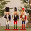 Mayorista Soldado de Madera Navideño Rompecabezas Europeo de 30 cm Marioneta Soldado Decoración de Mesa para Gabinete de Vino