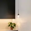 Lámpara de Sala de Estar Creativa para Apartamento Luz Colgante de Luna de Cristal para Escalera de Dúplex, Lámpara de Techo Pequeña Minimalista Moderna para Loft, Estilo Popular de Celebridad de Internet