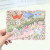 [Nuevo] Pegatina de descompresión de paisaje estéreo 3D con dibujos animados de grafiti, cabina estéreo, escena DIY, Libro Rojo Pequeño