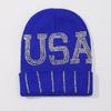 Gorro cálido de gran cabeza con diamantes para comercio exterior transfronterizo exclusivo para hombres y mujeres gorro de punto de otoño e invierno gorro de lana cálido