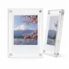 Marco de Fotos Acrílico Magnético Fuerte Personalizado, Pantalla Transparente DIY para Parasol de Coche, Adorno Magnético para Fotos de Refrigerador