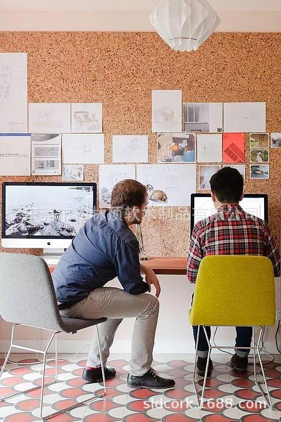 成卷大碎花软木卷材效果