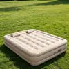 Colchón inflable, totalmente automático, para uso doméstico, individual, engrosado, portátil, adecuado para acampar al aire libre, colchoneta para dormir, colchón de aire