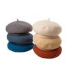 Boina de Lana Tridimensional con Banda Sudorífera y Visera Profunda Mejorada para Otoño e Invierno Sombrero con Pintura Moda Sombrero de Yema