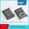 Fornecimento de fábrica TYPE-C base 6p placa vertical altura 9.3 / 10.0 / 10.5 placa 2 pinos soquete USB
