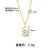 Nuevo Collar Vietnamita de Oro Arena Estilo Chino Retro Hueco Redondo Buda Barrigón Bendición Cadena para Clavícula Joyería de Moda para Mujer Venta al por Mayor