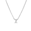 Collar de Acero de Titanio con Colgante Pequeño de Moda 26 Letras Inglesas Cadena para Clavícula Versátil Simple Exquisita Que No Se Desvanece Venta al por Mayor Transfronteriza