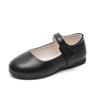 Zapatos de Cuero para Niñas Negros College Zapatos de Cuero para Niños Zapatos Pequeños Actuación de Coro Estudiantes Princesa Suela Suave Zapatos de Una Sola Pieza Zapatos Escolares