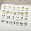 Accesorios de Aleación para Uñas Decoración de Uñas Popular Lazo para Uñas Super Brillantes Uñas Portátiles Media Luna Francesa Accesorios para Uñas de Mariposa