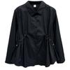 Outono Novo Estilo 100kg Gordura mm Tamanho Plus Feminino Casual Cintura Camisa de Manga Comprida Versátil Camisa Solta 5179