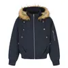 Jaqueta de Algodão com Capuz e Rebites Estilo Retrô Americano Bainha Desfiada Masculina Feminina Outono Inverno Nova Deconstruída Gola Alta Jaqueta de Trabalho Peça de Roupa Externa