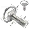 Fabricante Venta al por mayor puntual Tornillo para cámara de 1/4 de pulgada Mango Fijo Placa de liberación rápida para cámara de 3/8 Panorámica/Inclinación