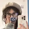 Boina para Mujer, Nuevo Estilo Otoño e Invierno, Gorro Octagonal de Artista, Gorro de Periodista Versátil Casual, Sombrero Británico Retro, Moderno