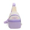Bolso Diagonal Transfronterizo 2025 Nuevo Bolso de Hombro Dopamina Costuras en Color Contrastante Bolso Portátil de Pecho para Niños para Exteriores