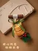 Pendente de Decoração de Natal Estilo Livro Vermelho Pequeno Laranja Aromaterapia Pendurado no Carro Atmosfera Decoração Pendurada no Carro Presente para Carro Fragrância