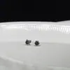 Pendientes S925 de Plata de Ley Sencillos, Modernos, Distintivos y de Moda para Hombres y Mujeres, Pendientes Redondos de Bola de Doble Uso, Cierre de Rosca, Combinan con Todo