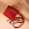 Bolsa Pequeña 2026 Nuevo Modelo Nupcial de Gama Alta Nicho Bolsa de Boda de Mano Roja Gran Capacidad Bolsa de Boda