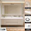 Nuevo lavabo integrado con sensación de piel crema lavabo de piel lavabo lavabo de baño combinación lavabo inodoro