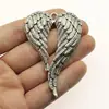 68x 46mm 11.2g joyería multicolor al por mayor colgante de alas de animal volador hecho a mano para manualidades DIY