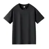 25 Camiseta Solona Pesada de Verão Masculina Solta Feminina Casual Versátil Fresca Seda Gelada Antibacteriana Cor Sólida Ombro Manga Curta