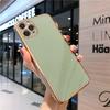 Adecuado para iPhone 16 Pro Max Borde Recto Galvanizado Grabado Láser 6D Funda para Teléfono Móvil 8P Apple 14 Pro Cubierta Completa para Lente