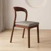 Cadeira de jantar em madeira maciça estilo vintage, cadeira para uso doméstico com encosto, nova mesa e cadeiras de jantar em nogueira, banco de jantar para restaurante, mesa e cadeiras simples