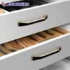 Directo de Fábrica Moderno Simple Combinación Manija Negra Jane Europa Dorado Zapatero Manija de Puerta de Armario Herrajes para Muebles