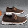 Zapatos Casuales para Hombre, Zapatos para Hombre de Malla Tejida Fly, Zapatos Deportivos Ligeros y Transpirables, Zapatos de Slip-On Bajos, Zapatos Cómodos y Versátiles para Hombre