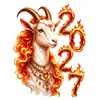 Decoración de Año Nuevo Ruso Pegatina de Ventana Zodiaco Año de la Oveja 2027 Pegatina Electrostática para Vidrio Ozon Popular Creativa Pegatina de Cabeza de Oveja