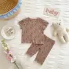 Roupas de Casa Ins para Meninas Novo Estilo Pijamas de Verão Florais Infantis Estilo Coreano Roupas com Ar Condicionado Conjunto de Pijama de Manga Curta para Meninas