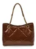 Bolsas Femininas Tendência Transfronteiriças 2026 Nova Moda Versátil Bolsa de Ombro com Bordado Acolchoado Bolsa Tote de Ombro de Grande Capacidade