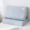 Almohada de Látex Funda Especial Algodón Puro 60X40 Algodón Lavado Funda de Almohada de Algodón Puro Almohada de Espuma Viscoelástica de Goma Niños 50X30