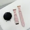 Adequado para Pulseira de Relógio Huawei Gt7/4 Watch6Gt3Pro Colorida Madre Pérola Estilo Pequeno Fragrante Pulseira de Pulso Pulseira de Relógio de Couro