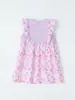 26 Vestido de Encaje sin Mangas Estilo Princesa Floral de Moda Europea y Americana para Niñas Vestido Infantil Transfronterizo de Verano