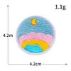 Etiqueta de Bordado por Computadora Serie Planetas del Universo Parche de Tela Aplicación de Bordado de la Tierra Accesorios para Ropa Parche Insignia DIY