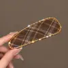 Pinza para el Cabello Melaleuca Otoño e Invierno para Mujer Lazo Estampado Leopardo Exquisita Pinza BB Accesorios para el Cabello Nuevo Estilo 2026 Pinza de Pato de Punto Versátil