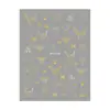 Redanco Novo 3D Flat Ins Estilo Quente Adesivos de Unha Desenho Animado Dourado Prata Laço Decalques de Unha DH1110