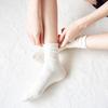 90 Calcetines de Algodón para Niños Ins Moda Apilables Verano Delgados Color Caramelo Sin Talón Hielo Hielo Calcetines Luna Boca Suelta Embarazo Tubo Largo