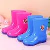 Botas de lluvia para niños y niñas de 2 a 10 años, botas de lluvia antideslizantes para bebés, niños y estudiantes, zapatos de goma impermeables para niños