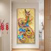 Fabricante de Punto de Cruz TikTok Kuaishou Xiaohongshu Dropshipping Nuevo Modelo 2026 Bordado con Hilo Sala de Estar Bordado Patrón de Dragón Zodiacal