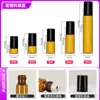 Botellas Roll-On 1ml 2ml 3ml 10ml Botellas Dispensadoras de Perfume, Botellas de Vidrio Marrón Oscuro a Prueba de Luz para Muestras de Aceites Esenciales