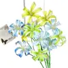 3 Lirios Dorados Artificiales Lirios 3D para Decoración de Escena de Boda Muebles de Hotel Decoración con Flores Falsas Accesorios de Fotografía