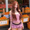Nuevo Impresionante Traje de Baño de Dos Piezas Estilo Francés para Mujer, Sexy y Atractivo, en Color Albaricoque, Adecuado para Aguas Termales y Vacaciones en la Playa, Bikini