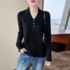 Suéter de Punto Pequeño Cuello 100% Lana Pura Estilo Old Money para Mujer, Suéter Vintage de Punto Trenzado, Top Base Cálido Ajustado